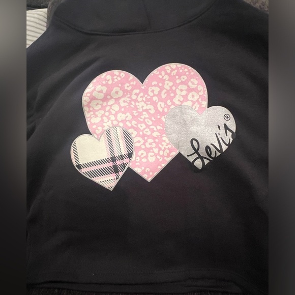 Big Girls Meet and Greet Heart Pullover black  hoodie/size M - Picture 2 of 4